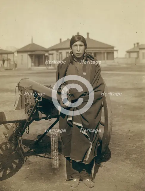 Tasunka, Ota (alias Plenty Horse[s]), the slayer of Lieut Casey, near Pine Ridge, SD, 1891. Creator: John C. H. Grabill.