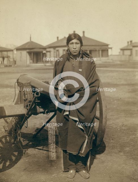 Tasunka, Ota (alias Plenty Horse[s]), the slayer of Lieut Casey, near Pine Ridge, SD, 1891. Creator: John C. H. Grabill.