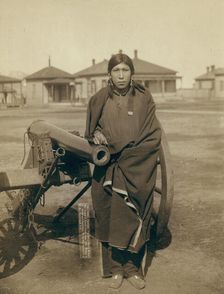 Tasunka, Ota (alias Plenty Horse[s]), the slayer of Lieut Casey, near Pine Ridge, SD, 1891. Creator: John C. H. Grabill