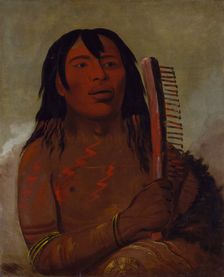 Tcha-dés-sa-ko-máh-pee, Bear's Child, 1832. Creator: George Catlin