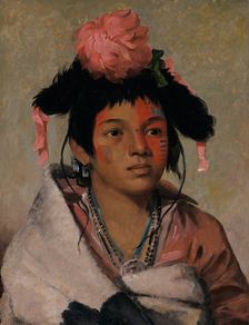 Tcha-káuk-o-ko-máugh, Great Chief, a Boy, 1831. Creator: George Catlin