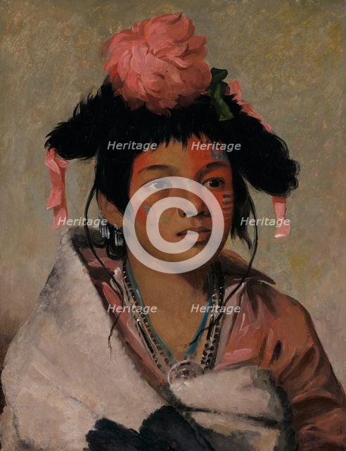 Tcha-káuk-o-ko-máugh, Great Chief, a Boy, 1831. Creator: George Catlin.