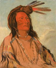 Tchán-dee, Tobacco, an Oglala Chief, 1832. Creator: George Catlin