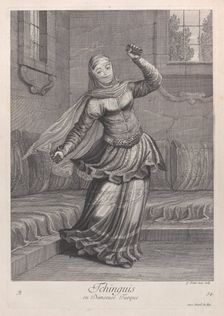 Tchinguis, ou Danseuse Turque, 1714-15. Creator: Unknown