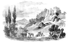 Tchoufout-Kaleh - from a sketch by Willibald Richter, 1856. Creator: Unknown