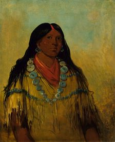 Tchow-ee-pút-o-kaw, a Woman, 1834. Creator: George Catlin