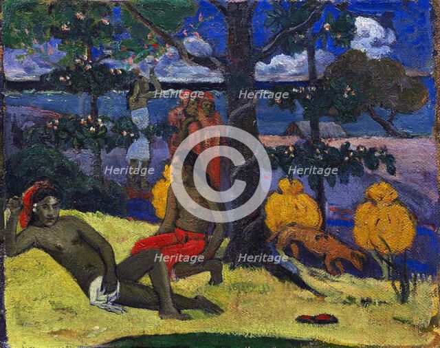 Te arii vahine II (The Woman with Mangos II), 1896.