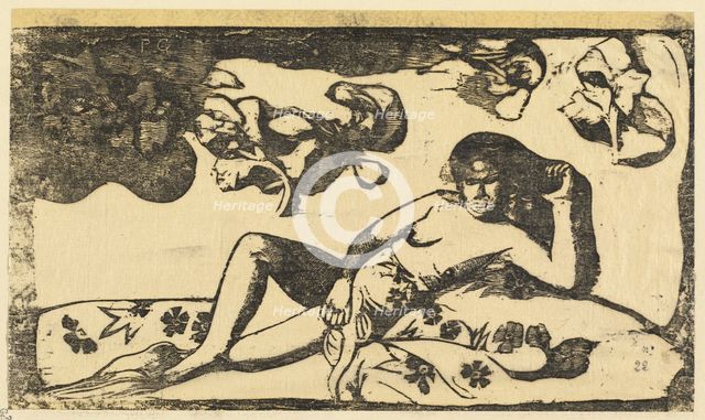 Te Arii Vahine (Lady of Royal Blood), in or after 1895. Creator: Paul Gauguin.