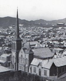 Te Aro, from Terrace, Wellington late 19th-early 20th century. Creator: Unknown