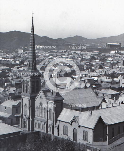 'Te Aro, from Terrace, Wellington', late 19th-early 20th century.  Creator: Unknown.