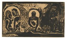 Te atua (The God), from the Noa Noa Suite, 1893/94. Creator: Paul Gauguin