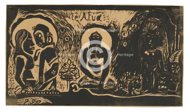 Te atua (The God), from the Noa Noa Suite, 1893/94. Creator: Paul Gauguin.
