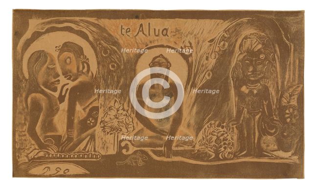 Te atua (The God), from the Noa Noa Suite, 1893/94. Creator: Paul Gauguin.