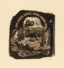 Te atua (The God), from the Suite of Late Wood-Block Prints, 1899, printed 1995. Creator: Paul Gauguin