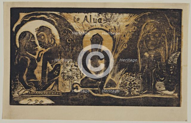Te Atua (The Gods) From the Series Noa Noa, 1893-1894. Artist: Gauguin, Paul Eugéne Henri (1848-1903)