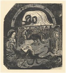 Te Atua (The Gods) Small Plate, in or after 1895. Creator: Paul Gauguin