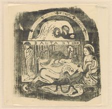 Te Atua (The Gods) Small Plate [recto], in or after 1895. Creator: Paul Gauguin