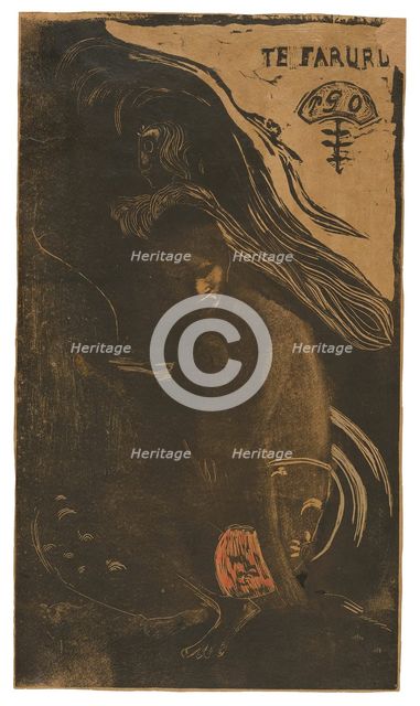 Te faruru (Here We Make Love), from the Noa Noa Suite, 1893/94. Creator: Paul Gauguin.
