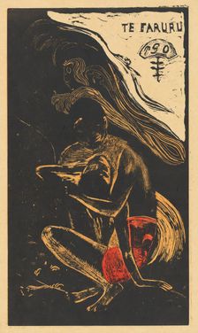 Te Faruru (They are Making Love Here), 1894/1895. Creator: Paul Gauguin