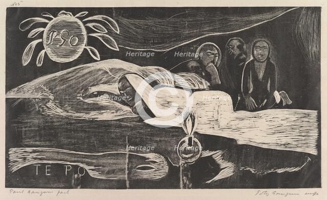 Te Po, 1893-94. Creator: Paul Gauguin.