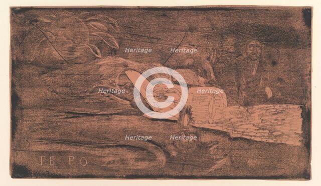 Te Po, 1893-94. Creator: Paul Gauguin.