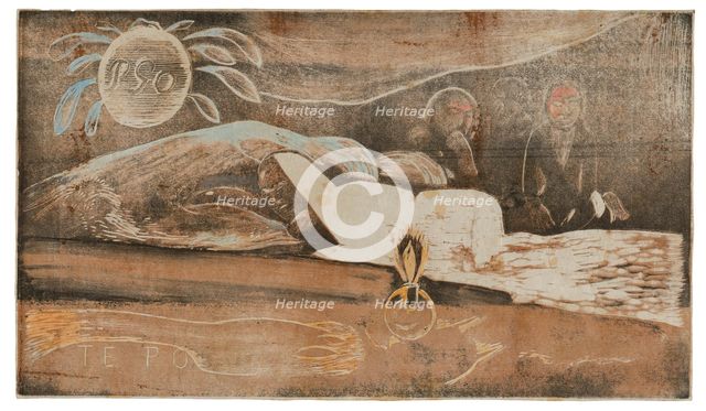 Te po (The Night) from the Noa Noa Suite, 1893/94. Creator: Paul Gauguin.