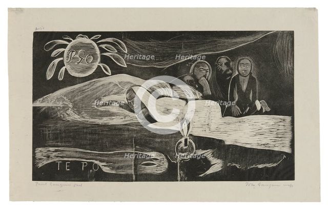 Te po (The Night), from the Noa Noa Suite, 1893–94, printed and published 1921. Creator: Paul Gauguin.