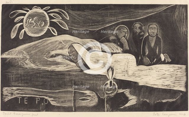 Te Po (The Long Night), 1894/1895. Creator: Paul Gauguin.