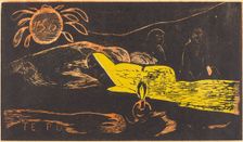 Te Po (The Long Night), 1894/1895. Creator: Paul Gauguin