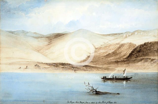 Te Rapa, Lake Taupo, 1862. Creator: John Kinder.