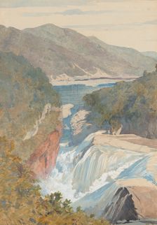 Te Reinga, Falls of the Wairoa. Hawke's Bay, April 1867. Creator: James Crowe Richmond