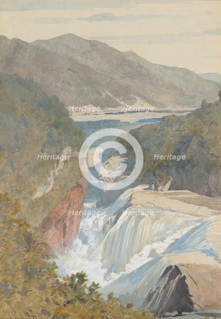 Te Reinga, Falls of the Wairoa. Hawke's Bay, April 1867. Creator: James Crowe Richmond.