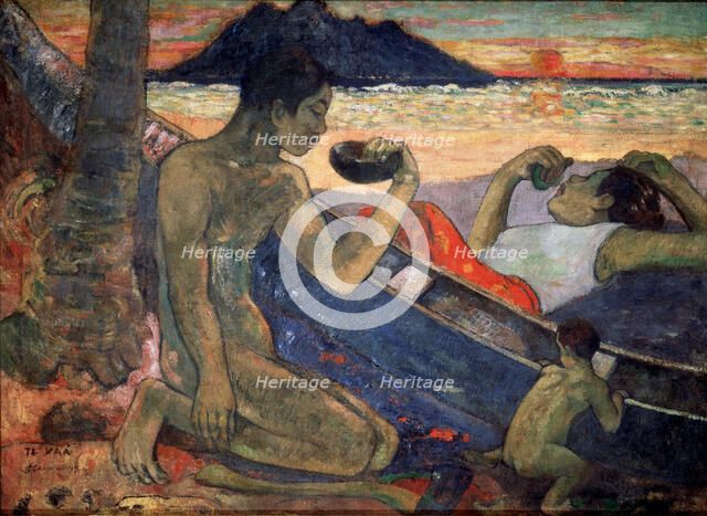 'Te Vaa (The Canoe)', 1896. Artist: Paul Gauguin