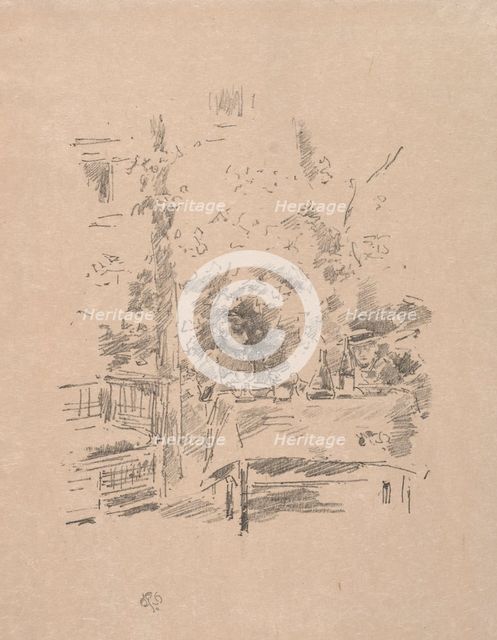 Tête-à-tête in the Garden, 1894. Creator: James McNeill Whistler (American, 1834-1903).
