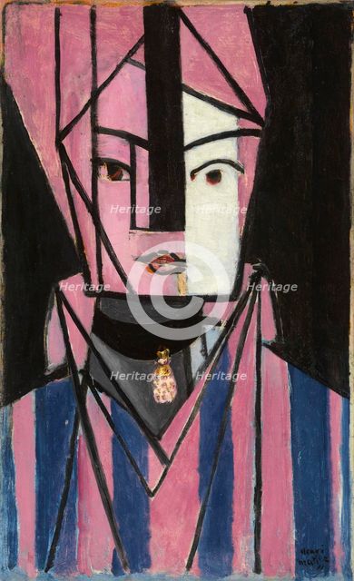 Tête blanche et rose, 1914-1915. Creator: Matisse, Henri (1869-1954).