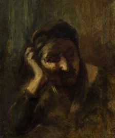 Tête de vieille femme italienne, dite Mère de la Palombella, between 1856 and 1858. Creator: Jean-Baptiste Carpeaux