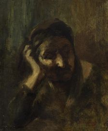 Tête de vieille femme italienne, dite Mère de la Palombella, between 1856 and 1858. Creator: Jean-Baptiste Carpeaux