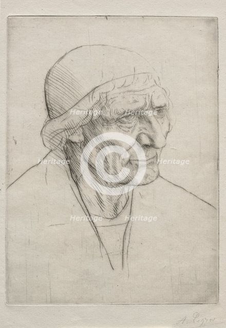 Tête de Bénédiction. Creator: Alphonse Legros (French, 1837-1911).