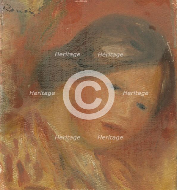 Tête de femme, 1917. Creator: Pierre-Auguste Renoir.