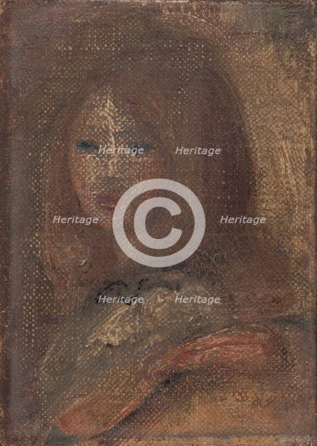 Tête de fillette, c.1917. Creator: Pierre-Auguste Renoir.