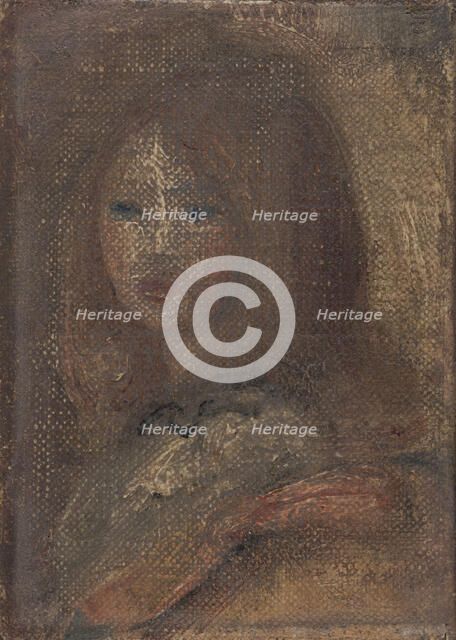 Tête de fillette, c.1917. Creator: Pierre-Auguste Renoir.