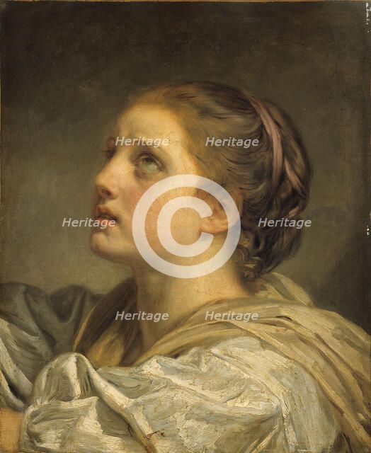 Tête de jeune femme, c1775. Creator: Jean-Baptiste Greuze.