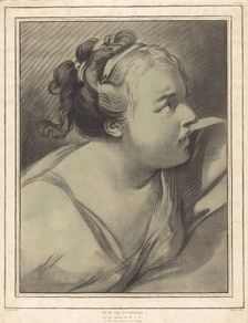 Tête de Putiphar (Potiphar's Wife), 1770/1780. Creator: Louis Marin Bonnet