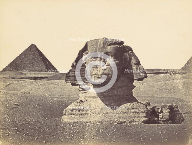 Tête du Sphynx, ca. 1860. Creator: Wilhelm Hammerschmidt.