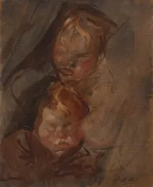 Têtes d'enfants, 1896. Creator: Jacques Emile Blanche