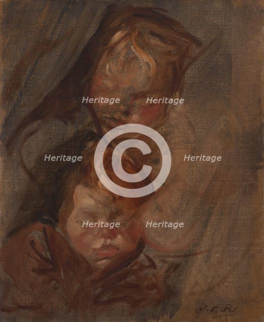 Têtes d'enfants, 1896. Creator: Jacques Emile Blanche.