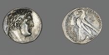 Tetradrachm (Coin) Depicting Head of Herakles, 74-73 BCE. Creator: Unknown