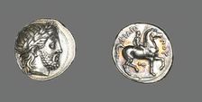 Tetradrachm (Coin) Depicting the God Zeus, Reign of Phillip II (359-336 BCE). Creator: Unknown