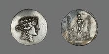 Tetradrachm (Coin) Depicting the God Dionysos, mid-2nd century BCE. Creator: Unknown