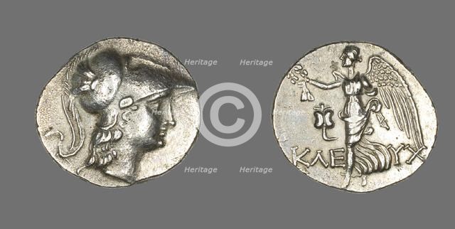 Tetradrachm (Coin) Depicting the Goddess Athena, 190-36 BCE. Creator: Unknown.